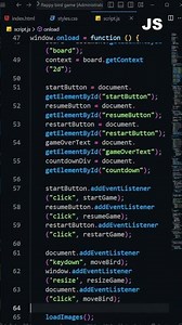 Flappy Bird game using HTML CSS and JavaScript