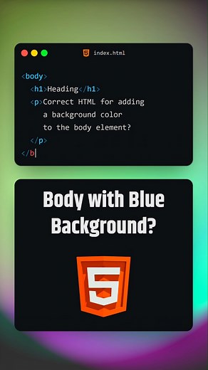 17K views · 163 reactions | HTML Inline CSS Quiz background Color | #codingplay #htmlcss #cssquiz | Coding Play | Facebook