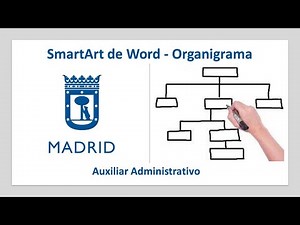 Organigrama de SmartArt en Word para la Oposición Auxiliar Administrativo del Ayuntamiento Madrid