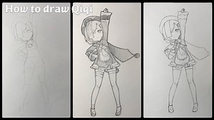 How to draw game character Qiqi from Genshin Impact | Draw so easy Anime
