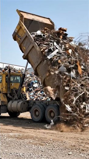 Scrap Dumper Dumping | Satisfying Industrial Time-Lapse