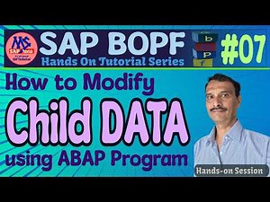 Add Data to Child Node - ABAP Program (BOPF Tutorial - #07)