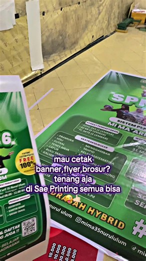 Cetak Banner dan Brosur Murah di Sae Printing