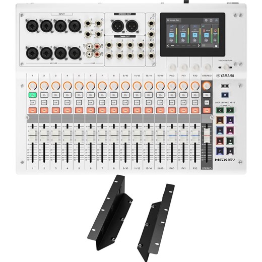Yamaha MGX16V Digital Mixer with Rack Ears - White