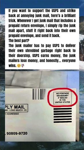 “The Genius Hack That Makes Junk Mail Pay for Itself 📬😆”