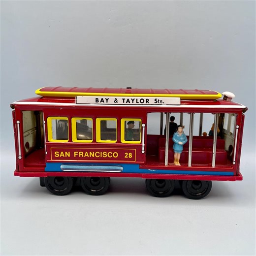 San Francisco Metal Trolley Car Friction Toy - Etsy