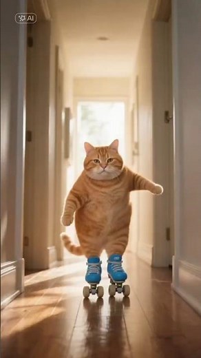 A Cat on Roller Skates?! The Cutest Skills You’ll Ever See!