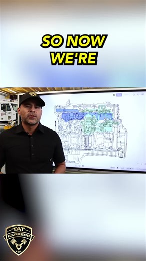 How Sensors Control the EGR System on a DD15 🔧💨⚙️ On the intake side of the DD15, exhaust gas recirculation completes its path back into the engine. The EGR cooler feeds exhaust through a tube into the intake, and a delta-P (differential pressure) sensor monitors pressure on both sides of the system. That sensor — along with others like the intake temperature sensor — helps the ECM control the EGR valve. If the delta-P passages clog, EGR flow becomes inaccurate and drivability problems begin. 