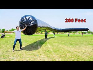 We Made Biggest Solar Balloon! हमने बनाया 200 फ़ीट का सोलर बैलून | Will it Fly?