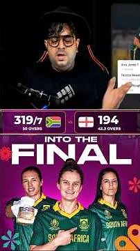 IND vs ENG : south africa जीत गई | SA 🇿🇦 into the final | women World Cup | #womensworldcup