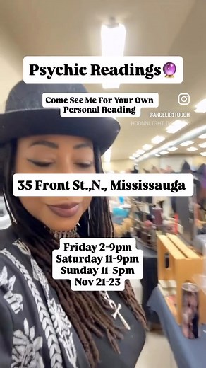 🔮 Don’t miss this event 🎊💫 35 Front St., North, Mississauga Psychic Fairs Mississauga News Spiritual Events Canada Psychic Fairs #theangelicalchemist #PsychicMedium #IntentionCandles #IntentionOils #MessagesFromSpirit @topfans | The Angelic Alchemist