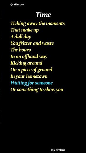 Time | Pink Floyd song lyrics