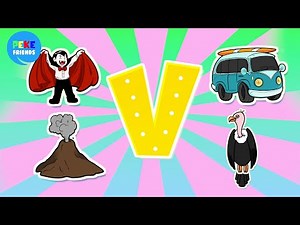 Learn the Letter V for Kids | The Alphabet with Pekefriends! 🧛 🌋 🚐 🦅