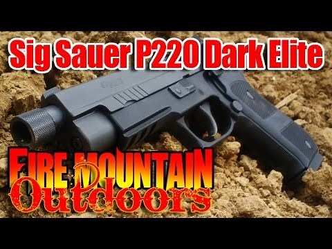 Sig Sauer P220 Dark Elite - Demonstration and Review