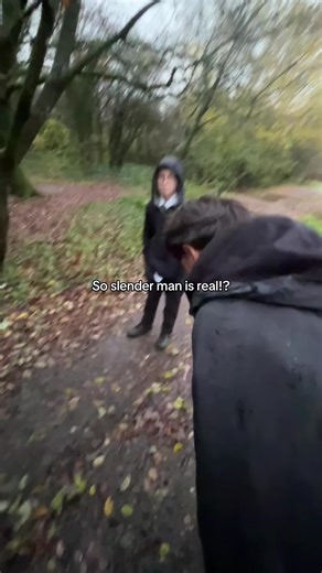 I guess slender man is real #slenderman #forest #scary #fyp #viral