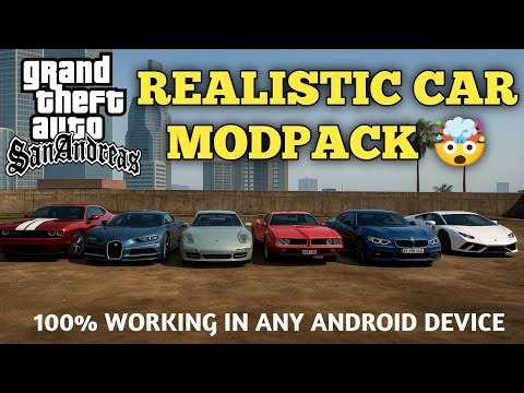 GTA SAN ANDREAS VEHICLE MODPACK ANDROID | INSANE SUPERCARS IN GTA SAN ANDREAS