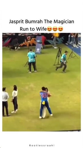 Jasprit Bumrah the magician run to wife after winning World Cup #short #viral #indvsnz
