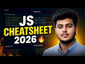 JavaScript Cheatsheet (Beginner to Advanced) 2026 🔥