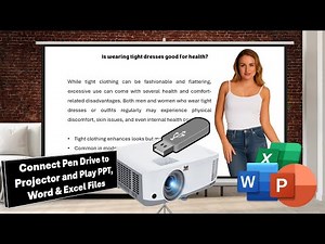 How to Connect Pen Drive to Projector and Play PPT, Word & Excel Files