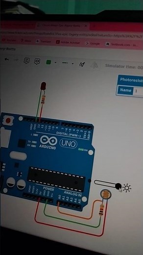 Arduino Day & Night Auto Light | LDR Sensor in Tinkercad #shorts #simulation