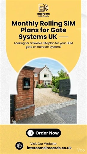 Monthly Rolling SIM Plans for Gate Systems UK | Intercom SIM Cards UK