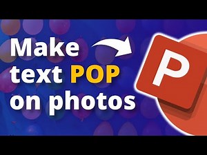 How to Add Contrast for Text on Photos in PowerPoint! 🔥[PPT TRICKS!]