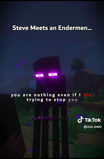 Steve Meets the Enderman — Minecraft Cinematic Edit