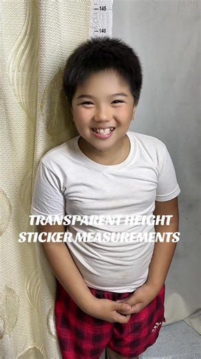 Transparent Height Sticker for Kids: Easy Measurement