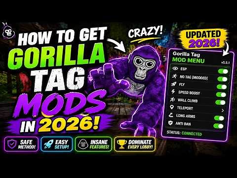 How To Get Gorilla Tag MODS In 2026! CRAZY! (gorilla tag)