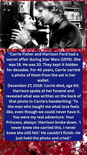 The Secret Love Carrie Fisher Carried for 40 Years !!