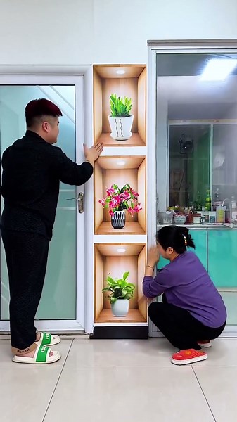 Transform Your Home with Stunning Wall Corner Decor #shortvideo #viralvideo