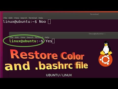 How to bring back original .bashrc file in Linux