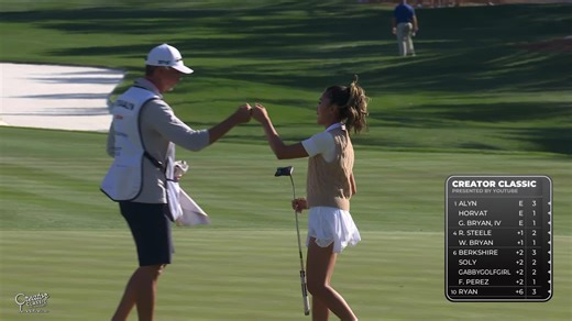 Tisha Alyn makes birdie putt at Creator Classic