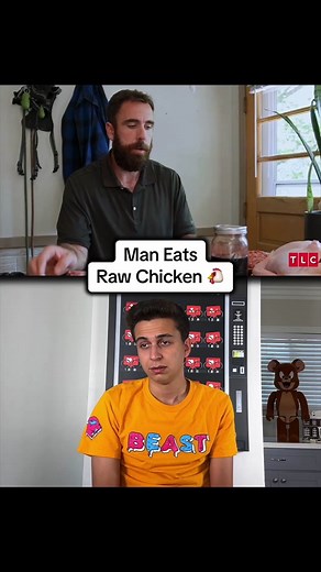 Man Only Eats Chicken Raw (Part 2) 🍗😳 | man eats raw chicken