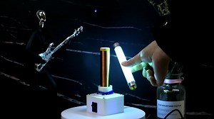 Joytech Tesla Coil Arc Wireless Transmission Experiment Education Desktop Toy Model XX07