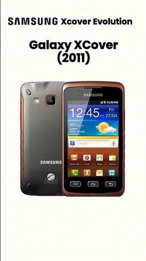 Samsung Galaxy XCover Evolution (2011-2025)📱|Every XCover Phone #Shorts #samsung #galaxy #smartphone