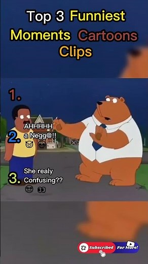 Top 3 Funniest Cartoon Moments!😂 Random Clips That Will Make You LOL! #funny #funnyclips