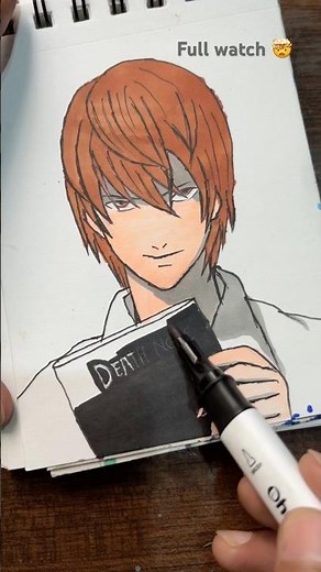 Drawing light yagami || anime drawing || #deathnote #anime #art