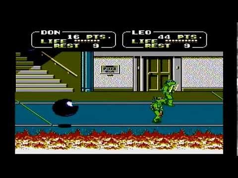Teenage Mutant Ninja Turtles 2 The Arcade Game (NES) Walkthrough