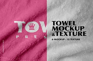 Free Download Towel Mockup DEMO Template - PSD File