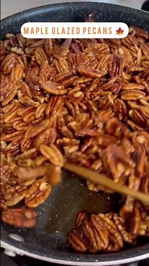 maple glazed pecans 🍁