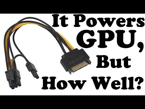 Is it too good to be true!? (SATA Power to GPU Power Adapter)