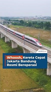 Whoosh, Kereta Cepat Jakarta Bandung Resmi Beroperasi
