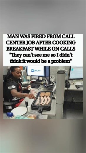 🚨🍳😂 Fired for cooking breakfast while on calls?! “They can't see me” — BIG mistake! 💀🔥