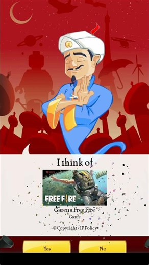 Can Akinator Guess the Free Fire?🤔 #freefire #akinator