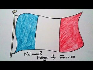 How to Draw National Flag of France | Drawing French Flag | Drawing Tutorial