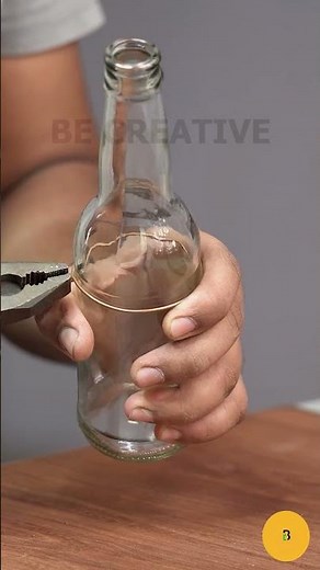 How to cut glass bottle perfectly into two parts