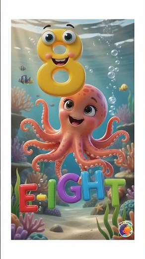 Spell the number 8(E-i-g-h-t ) #staylittlechannel #kidslearning #spelling