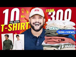 10 Best Full Sleeve T-Shirts for Summer (College, Men) Stylish 🔥 Polo T Shirt Haul 2025 | ONE CHANCE