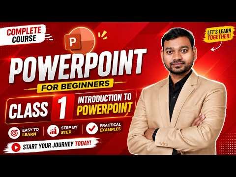 PowerPoint for Beginners 🎓 | Class 1 | Build Professional Presentations